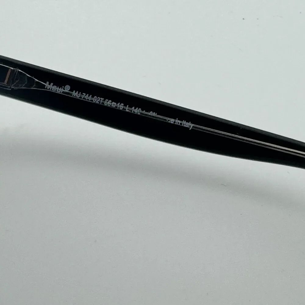 Maui Jim Italy Starfish MJ744-02T 55-16-145 Black Plastic Sunglasses Frame 12775